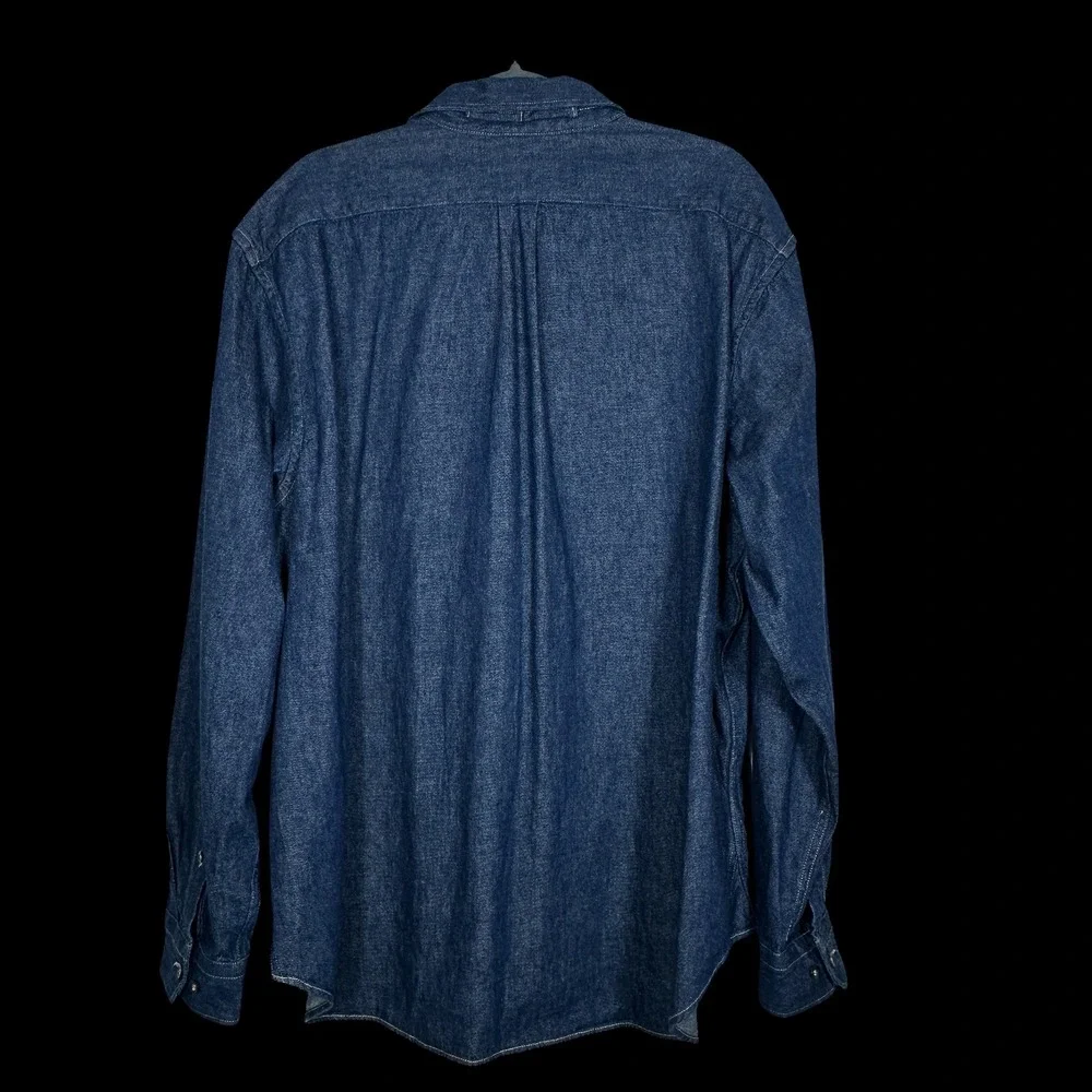 Banana Republic Mens Denim‎ Chambray Long Sleeve Button Down Shirt XL